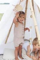 Koeka Kinderdecke Waffel/Flanell Antwerp 100 X 150 cm silver grey/ white