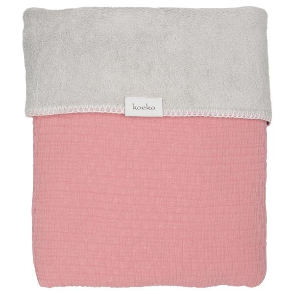 Koeka Decke Elba Plüsch 100 X 150 old pink/silver grey