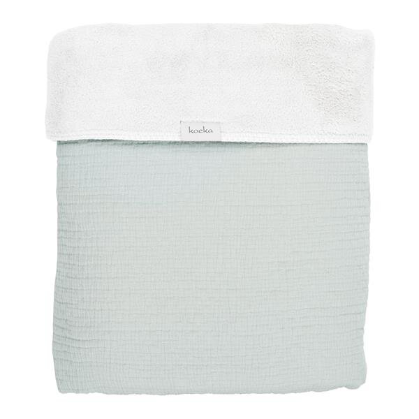 Koeka Decke Elba Plüsch 100 X 150 soft mint/white