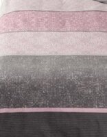 Janine Feinbiber Bettwäsche 2 teilig Bettbezug 155 x 220 cm Kopfkissenbezug 80 x 80 cm Davos 65016-05 beere mauve