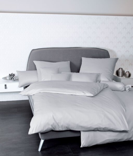 Janine Mako-Satin Bettwäsche 240x220+2x80x80 3 teilig  Colors 31001-28-633 platin