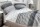 Janine Mako Satin Bettwäsche 2 teilig Bettbezug 155 x 220 cm Kopfkissenbezug 80 x 80 cm PALERMO 3076-8-512 platin graphit Streifen Schrift