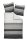 Janine Mako Satin Bettwäsche 2 teilig Bettbezug 155 x 220 cm Kopfkissenbezug 80 x 80 cm PALERMO 3076-8-512 platin graphit Streifen Schrift