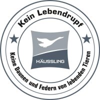 Häussling Daunen und Feder Kissen Königstraum 80 x 80 cm 3-Kammer-Kissen mit Biese