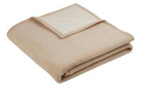 Biederlack uni Wolldecke Kuscheldecke Wohndecke 150 x 200...