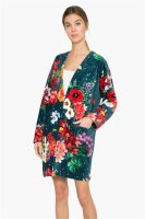 Desigual Bademantel Morgenmantel Größe S Dark Floral grün