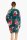 Desigual Bademantel Morgenmantel Größe S Dark Floral grün