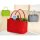 Gilde Filztasche B 40 x H 26 x T 32 cm Einkaufstasche / Zeitungstasche grün