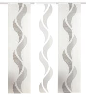 Home Wohnideen Schiebevorhangset Voile Scherli Welle 6er Set 6 x 245 x 60 cm Braun transparent