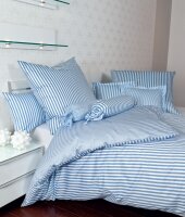 Janine Mako-Satin Bettwäsche 155X220,80x80 2 teilig...