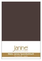 Janine Mako-Feinjersey, 100% Baumwolle Kissenhülle Kiss. 40x40 1 teilig  MAKO-FEINJERSEY 5007-87-601 dunkelbraun