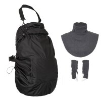 Hoppediz Fleece-Cover Anthrazit Schwarz 3 in 1