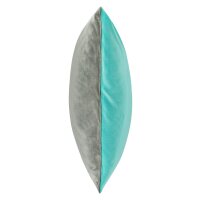 soma Microfaser Plüsch Wende Bettwäsche 4 teilig Bettbezug 135 x 200 cm Kopfkissenbezug 80 x 80 cm Cashmere Feeling Grau Türkis
