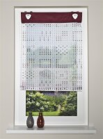 Home Wohnideen Plisseerollo Bedruckt 140 x 45 cm Bordeaux