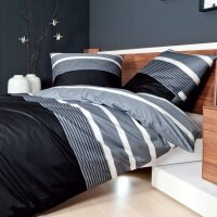 Janine Mako Satin Bettwäsche 2 teilig Bettbezug 135...